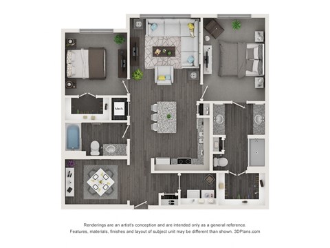 a 2103 sqft floor plan  1 bedroom